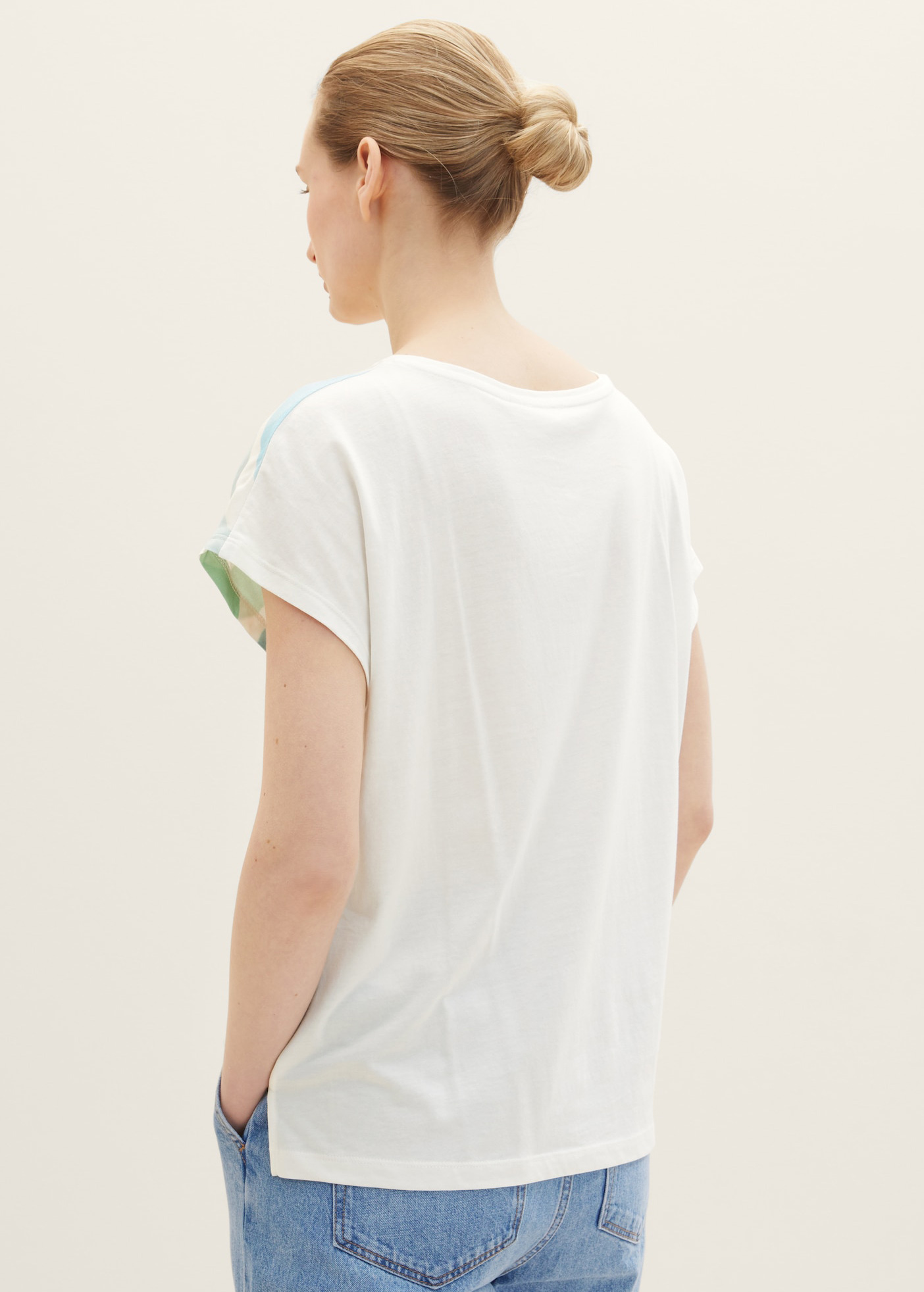 Woman\'s T-shirt Tom Tailor® C-Neck Tshirt - Whisper White 1035474-10315 /  White