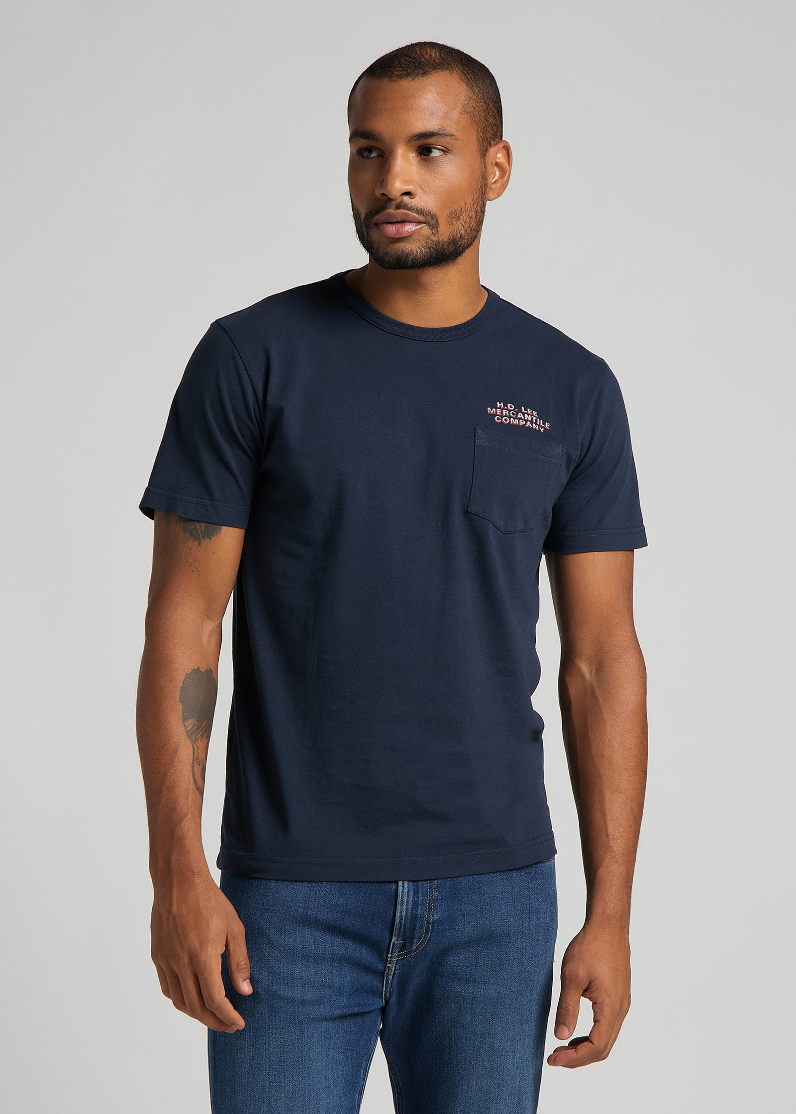Men's T-shirt Lee® Poster Tee - Navy L63EFE35 / Navy blue