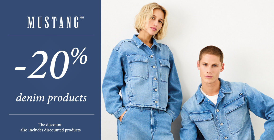 Mustang Jeans -20% denim products