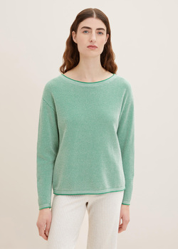 Tom Tailor® Knitted Jumper - Green Bubble Structure (1033125-31311) 