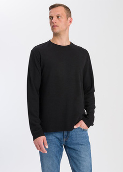 Cross Jeans® Long Sleeve Sweatshirt - Black (020) (15875-020) 