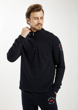 Cross Jeans® Sweater Halfzip - Navy (001) (25401-001) 