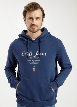 Cross Jeans® Hoodie Logo - Indigo (005) (25408-005) 
