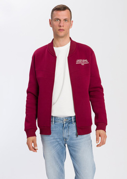 Cross Jeans® Sweater Zip - Bordeaux (407) (25414-407) 