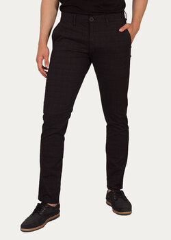 Cross Jeans® Chino E 120 - Heckered Black (016) (E-120-016) 