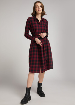 Mustang® Plaid dress with tie belt - Check X (1011916-12198) 