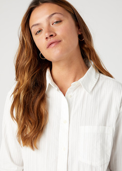 Wrangler® 1 pocket Shirt - Worn White (W5Z5LIW02) 