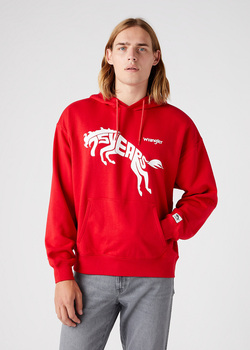 Wrangler® 75th Anni Hoodie - Chinese Red (W645HTXCJ) 
