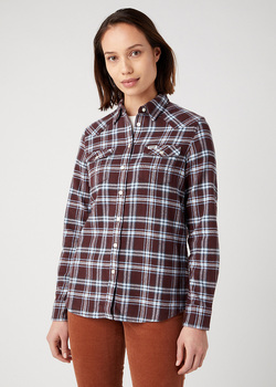 Wrangler® Slim Regular Wester Shirt - Doll Check (W5N1B3P67) 