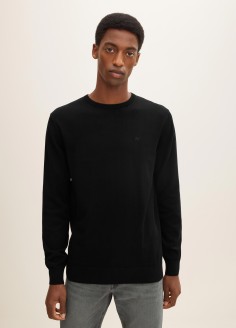 Tom Tailor® Simple knitted jumper - Black (1012819-29999) 
