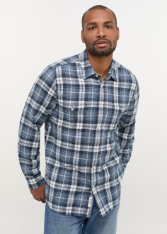 Mustang Jeans® Clemens Blue Flannel - Blue Mist Check (1014135-12490) 