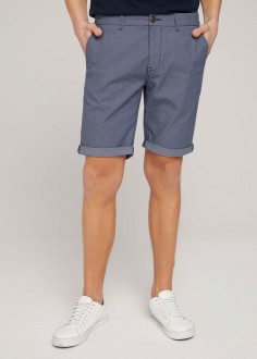 Tom Tailor® Chino shorts - Blue White Diamond Dobby (1024574-24951) 