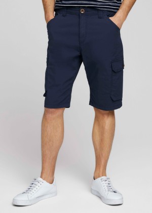 Tom Tailor® Lightweight Cargo Shorts - Sailor Blue