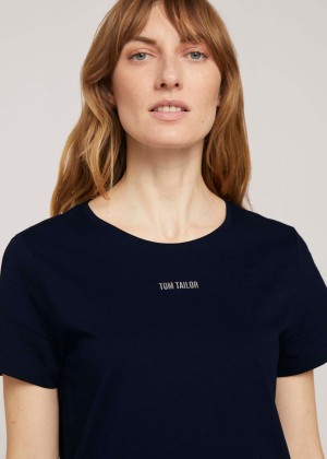 Tom Tailor® T-shirt Logo - Sky Captain Blue