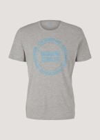 Tom Tailor® Printed T-shirt - Middle Grey Melange