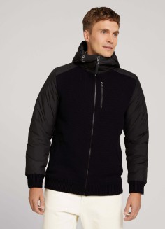 Tom Tailor® Cardigan With A Hood - Black (1027985-29999) 