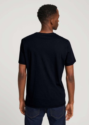Tom Tailor® Tshirt Placement Print Overdye - Sky Captain Blue