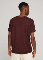 Tom Tailor® Tshirt Placement Print Overdye - Decadent Bordeaux