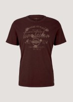 Tom Tailor® Tshirt Placement Print Overdye - Decadent Bordeaux