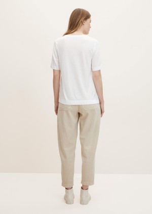 Tom Tailor® T-shirt With Print  - Whisper White