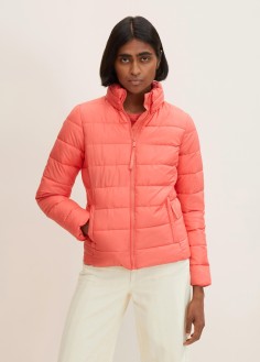 Tom Tailor® Quilted Lightweight Jacket - Smooth Papaya Red (1031313-12230) 