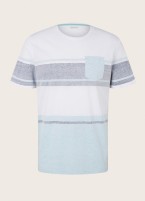 Tom Tailor® T-Shirt with chest pocket - Sky Captain Blue