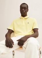 Tom Tailor® Piqué Polo Shirt - Yellow Curd Streaky Two Tone