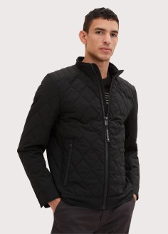 Tom Tailor® Lightweight Jacket In A Waffle Look - Black (1034436-29999) 