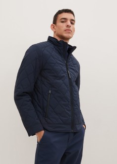 Tom Tailor® Lightweight jacket in a waffle look - Sky Captain Blue (1034436-10668) 