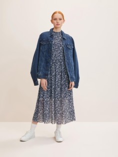 Tom Tailor® Dress with a floral pattern - Blue Flower Print (1034753-16355) 