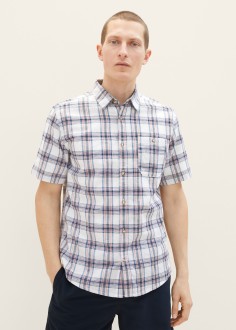 Tom Tailor® Shirt - Off White Multicolor Check (1034902-31238) 