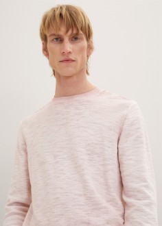 Tom Tailor® Knitted sweater with a round neckline - Velvet Rose (1034938-13009) 