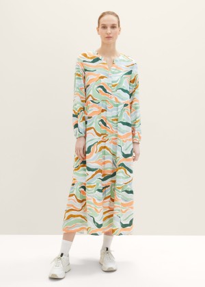 Tom Tailor® Dress - Colorful Wavy Design