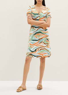 Tom Tailor® Dress - Colorful Wavy Design (1035234-31122) 
