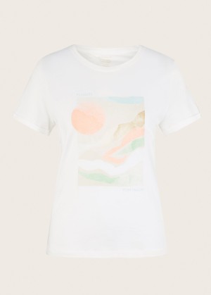 Tom Tailor® T-shirt with a print - Whisper White