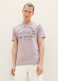 Tom Tailor® Striped T-shirt - Velvet Rose Fine Stripe (1035549-31508) 