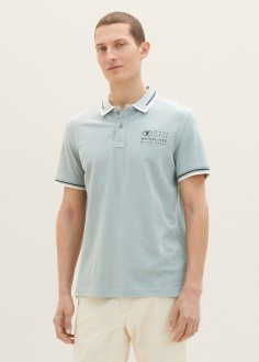 Tom Tailor® Polo shirt with logo embroidery - Ocean (1035571-28129) 