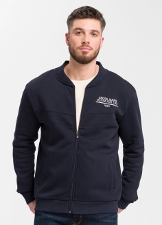 Cross Jeans® Sweatshirt Zip - Navy (001) (25414-001) 