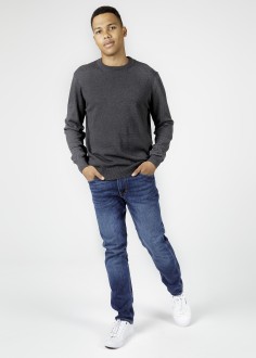 Cross Jeans® Knitwear C-Neck - Grey (021) (34228-021) 