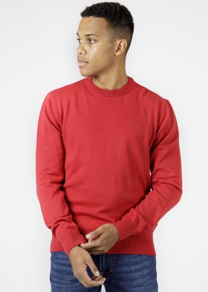 Cross Jeans® Knitwear C-Neck - Red (529)