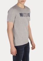 Mustang® Logo Tee - Mid Grey Melange