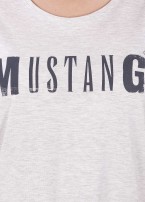 Mustang® Logo Tee - Light Grey Melane