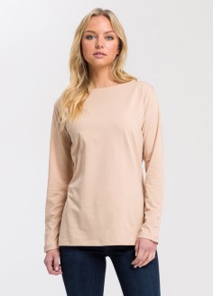Cross Jeans® Long Sleeve Sweatshirt - Stone (053) (56032-053) 