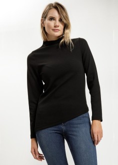 Cross Jeans® Long Sleeve Sweatshirt - Black (020) (56036-020) 