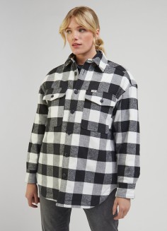 Lee® Quilted Overshirt - Charcoal  Check (LQ34KQA75) 