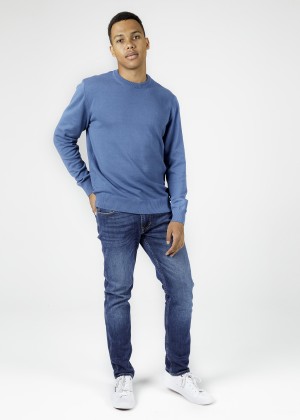 Cross Jeans® Knitwear C-Neck - Blue (005)
