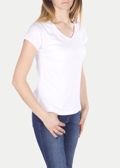 Cross® Jeans T-Shirt V-neck 55152 - White (008) (55152-008) 
