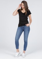 Cross Jeans® T-shirt V-Neck - Black