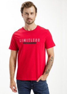 Cross Jeans® T-shirt C-Neck Limitless - Red (007) (15877-007) 