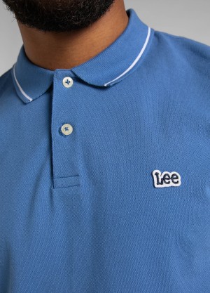 Lee® Pique Polo Tee - Blue Union
